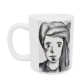 Durabali, 18 years Young, Bamyan, Afghanistan, 2002 (charcoal on paper) by Jacob Sutton - Mug - Standard Size