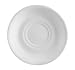 CAC China RCN-2 Clinton Rolled Edge 6-Inch Super White Porcelain Saucer, Box of 36