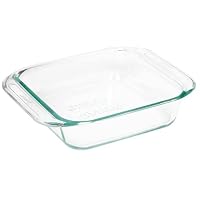 Pyrex Grip-Rite 8-Inch Square Baking Dish, Clear