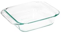Pyrex Grip-Rite 8-Inch Square Baking Dish, Clear