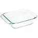 Pyrex Grip-Rite 8-Inch Square Baking Dish, Clear