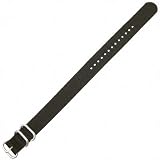 Ballistic Nylon Strap (20mm, 3-Ring, Black)