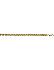 14K Yellow Gold Rope 4.8mm Necklace 30 Inch