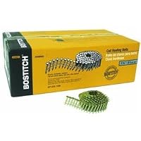 Bostitch CR3DGAL 1-1/4-Inch Smooth Shank 15 Inch Coil Roofing Nails, 7,200-Qty.
