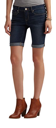 Aeropostale Women's Dark Wash Bermuda Shorts