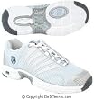 K-Swiss Women's Ascendor SLT (Light Blue/Silver) Tennis Shoes, Available in Sizes 5 thru 11