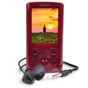 Sony Walkman E-Series NWZ-E364 8GB USB 2.0 MP3 Digital Music/Video FM Player w/2.0″ LCD (Red)