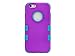 ULAK iPhone 6S Case, iPhone 6 Case, Hybrid Soft Silicone Hard PC Case Anti Slip Heavy Duty High Impact Dust Scratch Shock Resistance Protective Cover for iPhone 6/6S 4.7 Inch, Purple/Blue