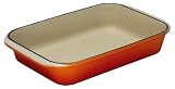 Le Creuset Cast Iron Rectangular Oven Dish, Volcanic, 40 cm