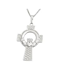 Claddagh Celtic Cross Pendant on a chain