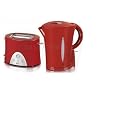 SWAN 2 SLICE POP UP TOASTER +1.7L CORDLESS KETTLE RED