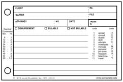 Basic Time Control System, 2-Part, 100 sets per package