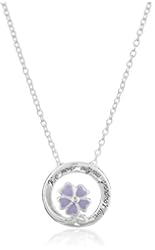 Hallmark Jewelry Mom & Family Sterling Silver "Grandma's Love" Flower Pendant Necklace