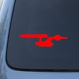 STAR TREK ENTERPRISE - Vinyl Decal Sticker #A1135 | Vinyl Color: Red
