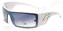 D20 HOT Designer Sunglasses White with Silver Smoke