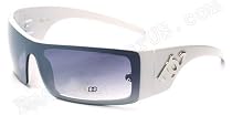 D20 HOT Designer Sunglasses White with Silver Smoke
