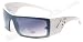 D20 HOT Designer Sunglasses White with Silver Smoke