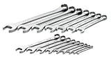 16 Piece SuperKrome Fractional Combination Wrench Set