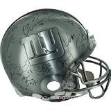 2007 New York Giants Team Signed Pewter Helmet (WAVE 2, LE 10)