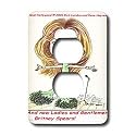 Londons Times Funny Panel Hollywood Cartoons - Britney Spears - Light Switch Covers - 2 plug outlet cover