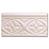 Adex USA Neri Byzantine Listello Bisque Ceramic Tile & Stone