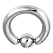 8 Gauge STEEL BCR Captive Ring 3/8" 5mm