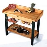 IMAGE OF John Boos & Co. White House Work Table with 2 Drawer Option - 24