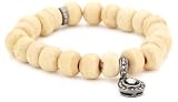 Jordan Alexander Tea-Dyed Bone with Mine-Cut Drop Diamond Bead Bracelet
