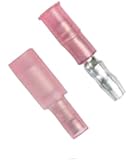 Ancor 210719 Marine Grade Electrical Nylon Insulated Double Crimp Funnel Entry Snap Plugs with Insulation Grip (Female, 16 to 14-Gauge, 25-Pack)