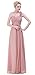 Esvor Flower One Shoulder Empire Waist Prom Party Evening Long Bridesmaids Dress