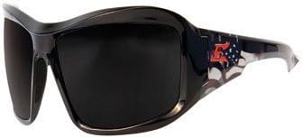 Edge Safety Glasses Brazeau Patriot Smoke Lens Black by Wolf Peak International, Inc