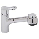 Blanco 157-039-ST Aires Kitchen Pull-Out Faucet, Satin Nickel