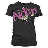 AIDEN - Nightmare Child - Black Women's / Girls Glow In The Dark T-shirt (Babydoll / Girlie)