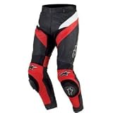 Alpinestars Apex Leather Motorcycle Pants Black/Red 50
