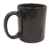 MUG C-HNDL BLACK 11 OZ, CS 3/DZ, 07-0523 TRI-S SUPERIOR SCREEN COFFEE CUPS AND MUGS