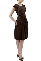 Junior Modest Taffeta Short Bridesmaid Dress/Party Dress 