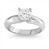 0.75CT ROUND DIAMOND SOLITAIRE ENGAGEMENT RING 14k GOLD