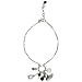 EXP Handmade Black Onyx, Glass, Pearl & Silver Bracelet