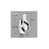 LIXIL メンテナンス部品 窓 サッシ用部品 アルミサッシ クレセント カラー 勝手 シルバー 右[AZWS010]