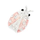 Lady Bug Fashion Pin with Pink Epoxy