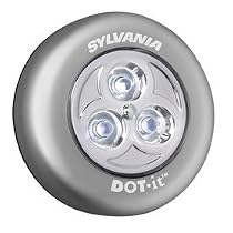 Sylvania DOT-it Silver Self-Adhesive Bright White Silver LED Light