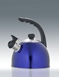 Creative Home Rhapsody 2.1 Qt Stainless Steel Whistling Tea Kettle - Metallic Blue