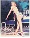 Marilyn Monroe Sexy Bikini Pose Reproduction Print