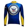 Primal Wear Men's Long Sleeve US Navy Cycling Jersey (X-Large)
