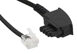 31lPTdwyPLL. SL160  TAE F Kabel für DSL Splitter, InLine®, TAE F Stecker an Western 6/2 DEC Stecker, 10m
