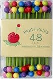 Talisman Designs Disposable Party Picks, Retro Cherry, 48 count