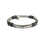 Magnetic Hematite Healing Stretch Bracelet with Crystals