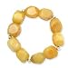 .925 Silver & Yellow Jade Nugget Stretch Bracelet