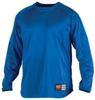 Bomark RYUDFPRO-M Rawlings Medium Youth Dugout Pullover - Royal