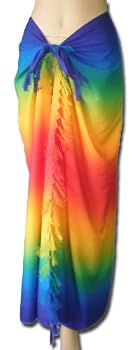 Full Size Pareo: Opaque Double Rainbow